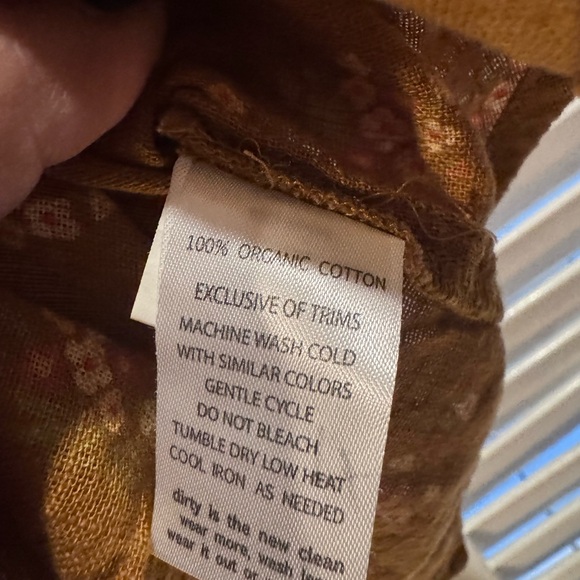 Toad & Co Organic Cotton Floral Button Down Shirt XS Cottagecore - Picture 4 of 4